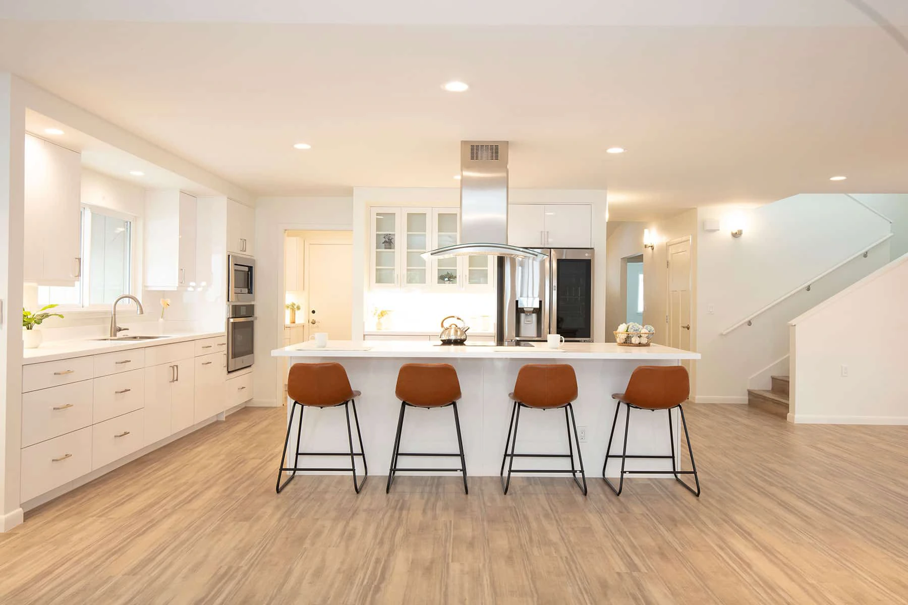 Beautiful white kitchen space