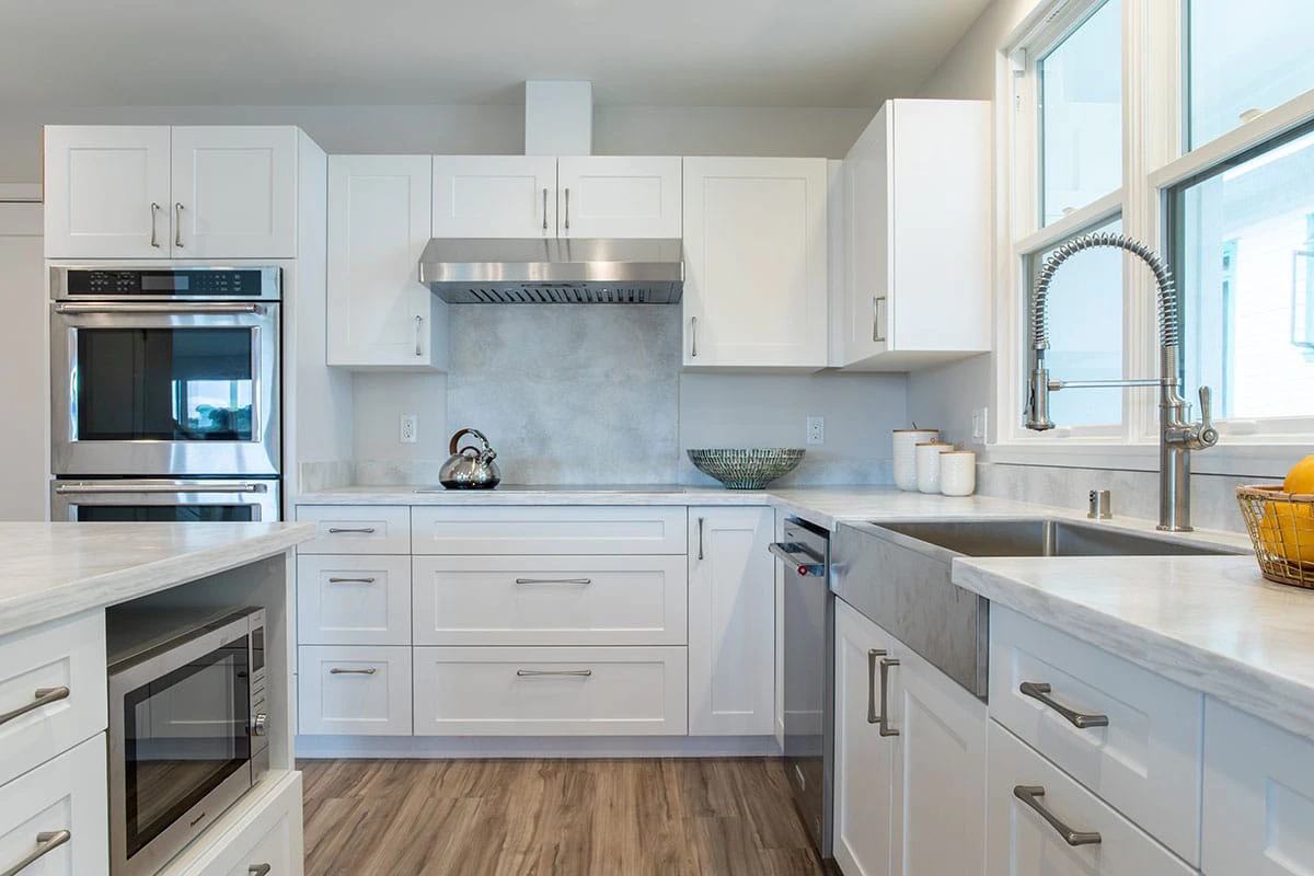 Beautiful white tone kitchen