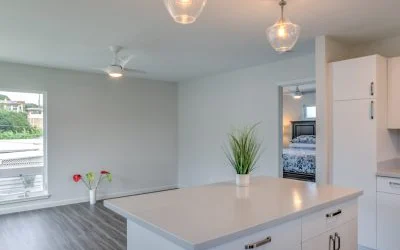 After years of cooking in a compact kitchen, the homeowner is thrilled to have a full-sized kitchen in her ADU.