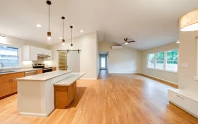 The shared living space separates each sister’s wing, providing an extra layer of privacy.