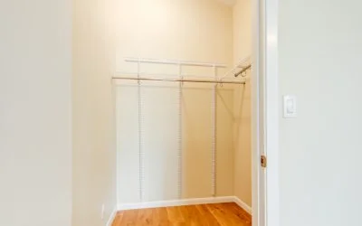 Closets with adjustable bars and shelves allow independence for family members of all ages and abilities.