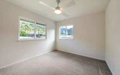 Quiet room with lush views