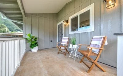 Lanai anchors one end of the shared space