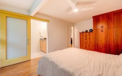 Easy access to the master bathroom