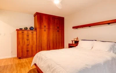 Enlarged master bedroom